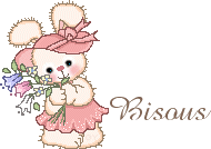 Gif animé bisous lapin